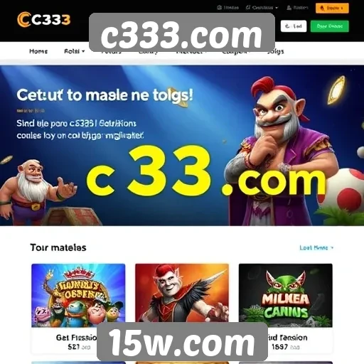 Experiência de usuário no site de jogos c333.com